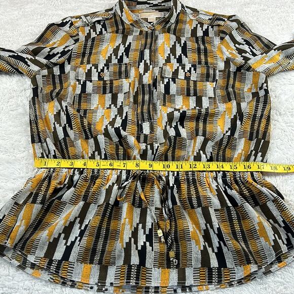Michael Micheal Kors Patterned peplum blouse, size L - Picture 7 of 15